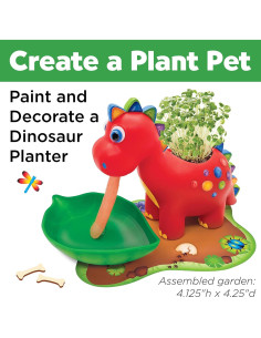Kit Jardín Dinosaurio Creatividad para Niños Auto-Riego 6-8 Años 2
