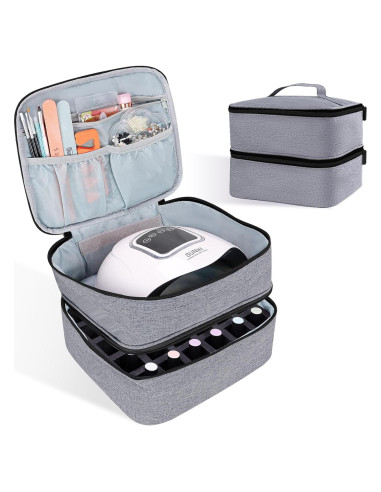 Organizador de Esmalte de Uñas ALSLEA 30 Botellas Gris