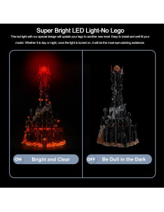 Luz LED BrickBling para Lego 10333 Barad-dur - Versión Mejorada 2