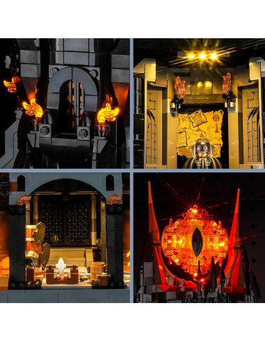 Luz LED BrickBling para Lego 10333 Barad-dur - Versión Mejorada