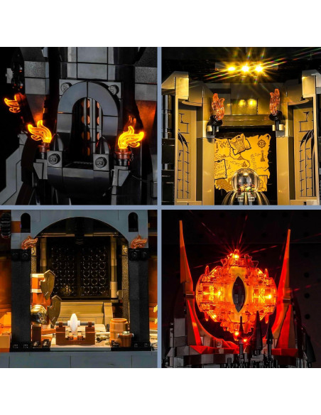 Luz LED BrickBling para Lego 10333 Barad-dur - Versión Mejorada