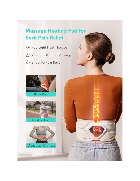 Masajeador de Espalda Inferior SKG W9 PRO Inalámbrico Calefactor