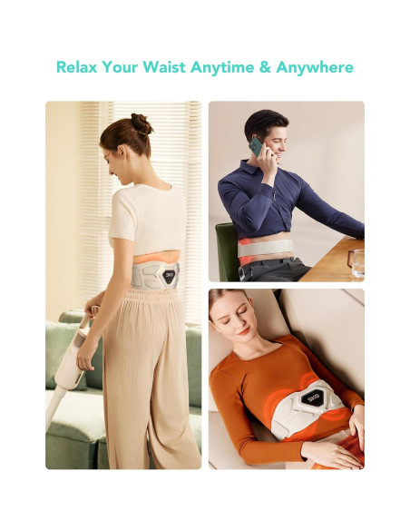 Masajeador de Espalda Inferior SKG W9 PRO Inalámbrico Calefactor