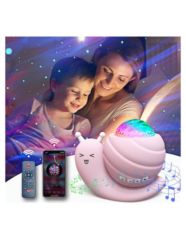 Proyector de Estrellas Mycket Rosa 4 en 1 con Control Remoto