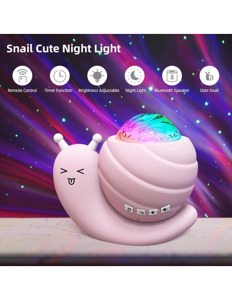 Proyector de Estrellas Mycket Rosa 4 en 1 con Control Remoto