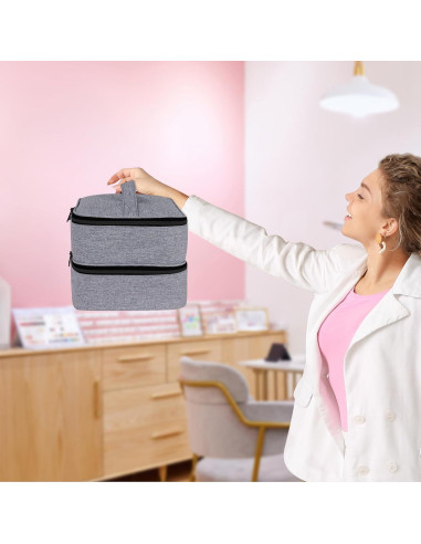 Organizador de Esmalte de Uñas ALSLEA 30 Botellas Gris