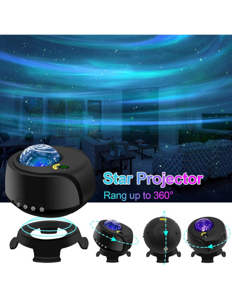 Proyector de Estrellas FLITI 2.0 con Nebulosa y Bluetooth