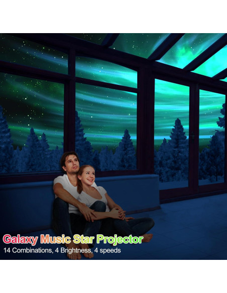 Proyector de Estrellas FLITI 2.0 con Nebulosa y Bluetooth