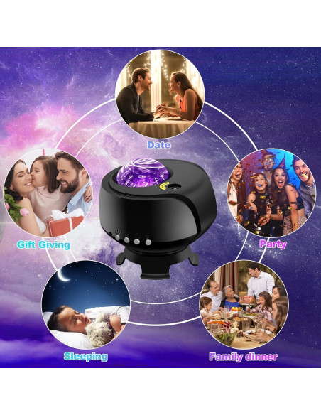 Proyector de Estrellas FLITI 2.0 con Nebulosa y Bluetooth