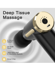 Mini Pistola de Masaje Cotsoco 6 Velocidades Inalámbrica 2