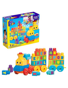 Tren Musical ABC Mega Bloks 50 Piezas para Niños 1+ Años