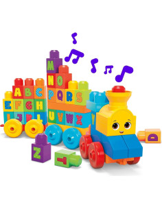 Tren Musical ABC Mega Bloks 50 Piezas para Niños 1+ Años 2