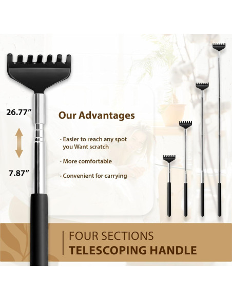 Masajeador de Cabeza TIPKON 20 Dedos Negro 2 Paquete