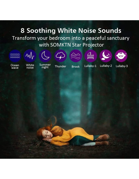 Proyector de Estrellas SOMKTN BL-TKG06 con Altavoz Bluetooth