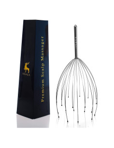 Masajeador de Cabeza USAGA 20 Dedos Plateado para Relajación