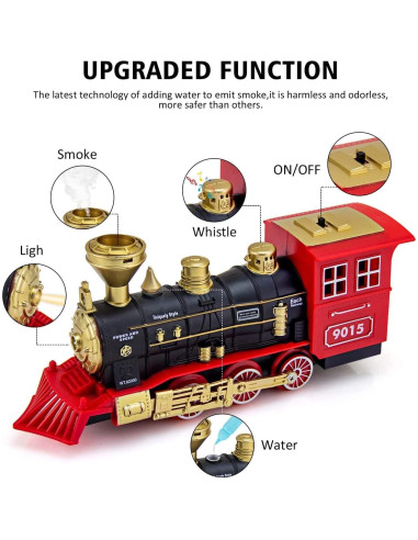 Tren de Juguete Hot Bee Locomotora de Vapor con Sonido