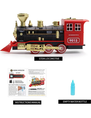 Tren de Juguete Hot Bee Locomotora de Vapor con Sonido