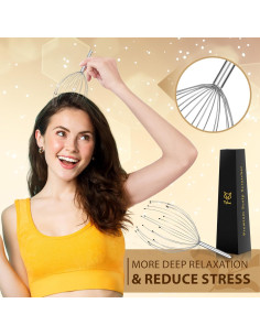 Masajeador de Cabeza TIPKON 20 Dedos Plateado 2