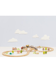 Juego de tren de madera Le Toy Van TV702 con pista en 8 2