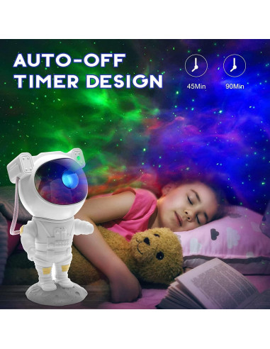 Proyector de Estrellas LEANJU Astronauta con Control Remoto