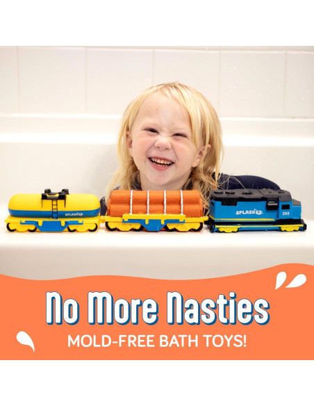 Juguetes de Baño SplashEZ Tren de Carga Sin Moho 0-8 Años