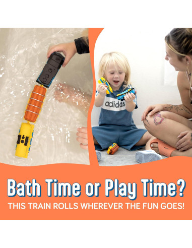 Juguetes de Baño SplashEZ Tren de Carga Sin Moho 0-8 Años