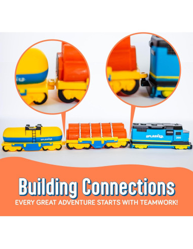 Juguetes de Baño SplashEZ Tren de Carga Sin Moho 0-8 Años