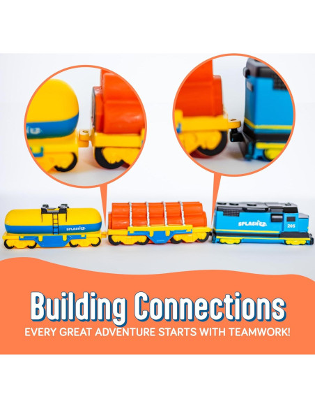 Juguetes de Baño SplashEZ Tren de Carga Sin Moho 0-8 Años