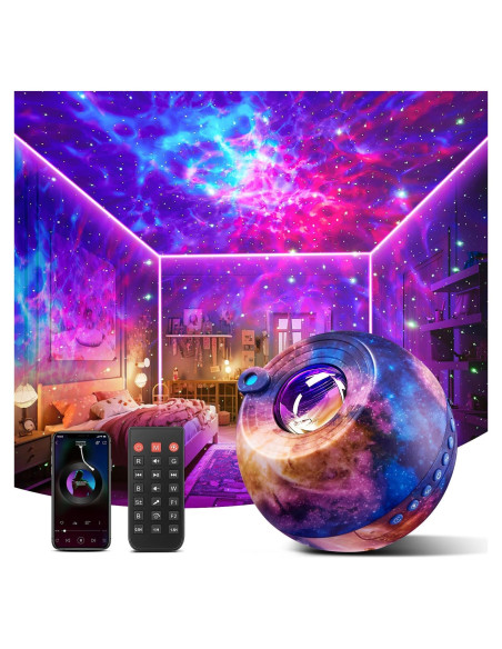 Proyector de Estrellas PIKOY 4 en 1 con Bluetooth y Ruido Blanco