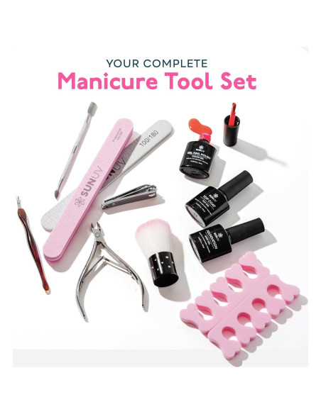Kit de Esmalte de Uñas en Gel SUNUV con Luz UV 12 Colores