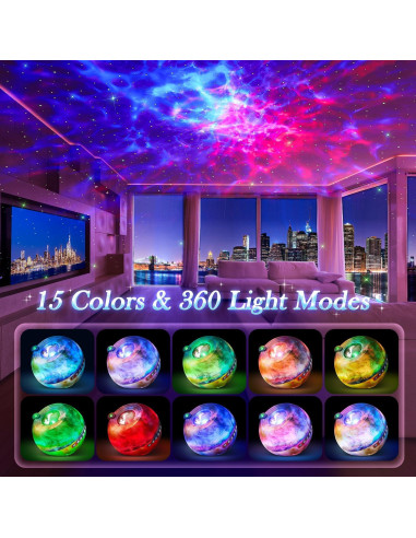 Proyector de Estrellas PIKOY 4 en 1 con Bluetooth y Ruido Blanco