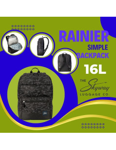 Mochila Simple Skyway 19L Kohala Negro, 100% rPET 2