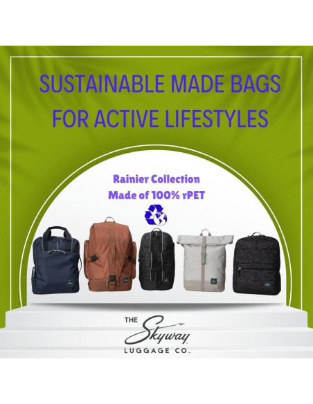 Mochila Simple Skyway 19L Kohala Negro, 100% rPET