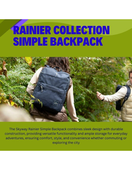 Mochila Simple Skyway 19L Kohala Negro, 100% rPET