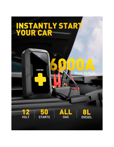 Arrancador de Salto AUXITO AJ01 6000A con Compresor 150PSI