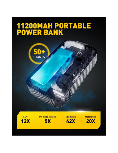 Arrancador de Salto AUXITO AJ01 6000A con Compresor 150PSI