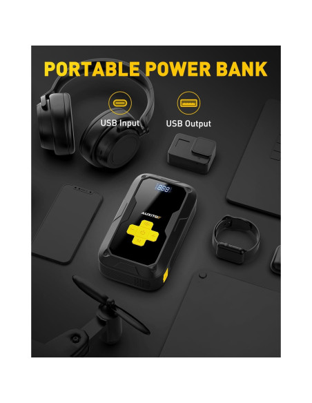 Arrancador de Salto AUXITO AJ01 6000A con Compresor 150PSI