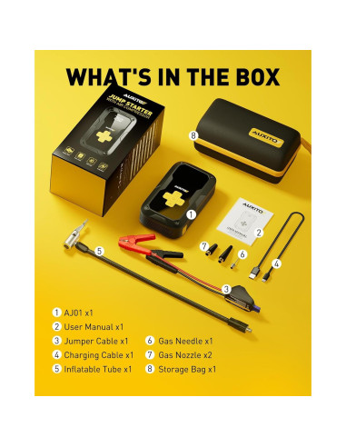 Arrancador de Salto AUXITO AJ01 6000A con Compresor 150PSI