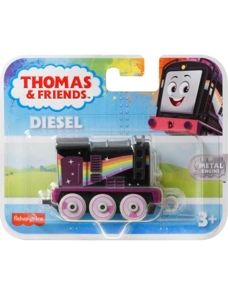 Locomotora Arcoíris Diesel Fisher-Price para Empujar