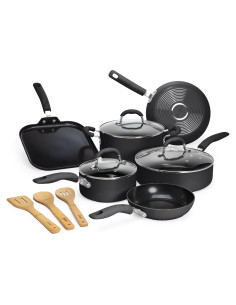 Juego de Ollas y Sartenes Goodful 12 Piezas Antiadherentes