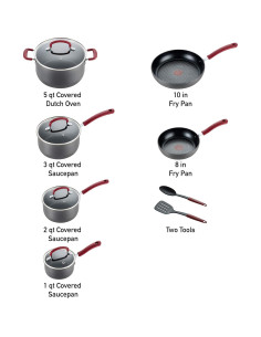 Juego de Utensilios de Cocina T-fal 12 Piezas Antiadherente 2