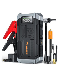 Arrancador de Salto Povasee A6 con Compresor 5000A 12V