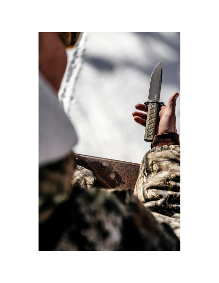 Cuchillo de hoja fija Zero Tolerance 0006, 15.24 cm, G10 verde