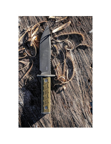 Cuchillo de hoja fija Zero Tolerance 0006, 15.24 cm, G10 verde