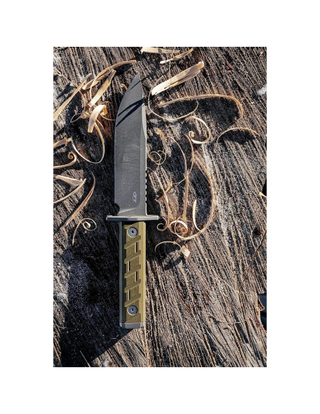 Cuchillo de hoja fija Zero Tolerance 0006, 15.24 cm, G10 verde