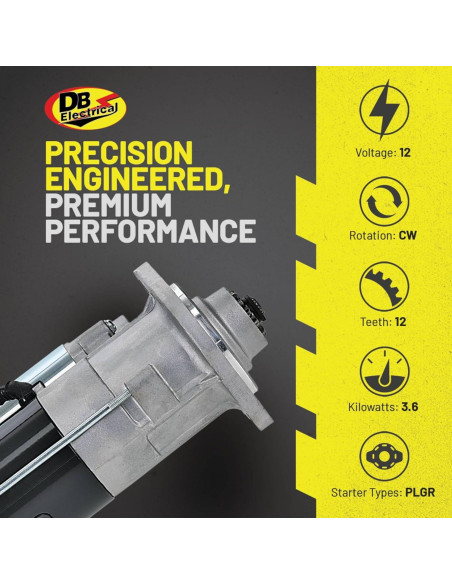 Motor de Arranque DB Electrical 410-48076 3.6KW Ford