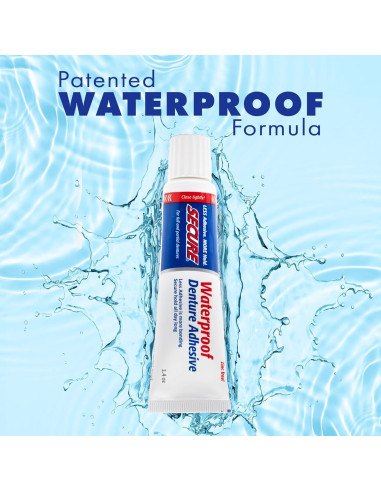 Adhesivo para Dentaduras Secure 4 Pack - Sin Zinc 12 Horas