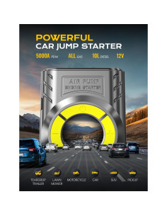 Arrancador de Coche AIPOWAY 6000A con Compresor 12V 2