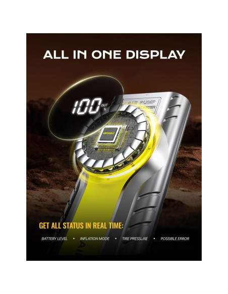 Arrancador de Coche AIPOWAY 6000A con Compresor 12V