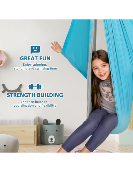 Columpio Terapia OUTREE Doble Capa 139,7x149,9 cm Azul